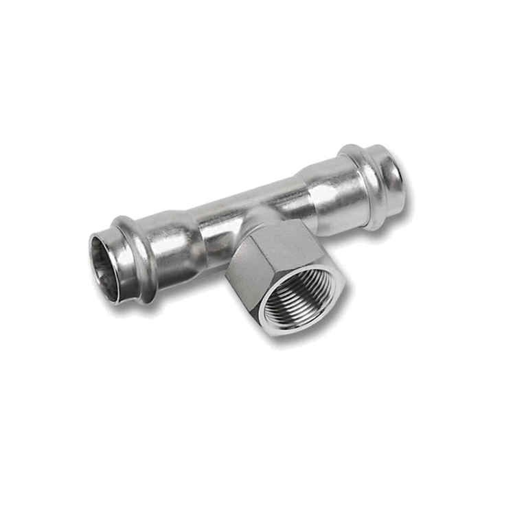 Тройник пресс-ВР Sanha NiroPress 316L 28x3/4x28 мм 9130G2834283