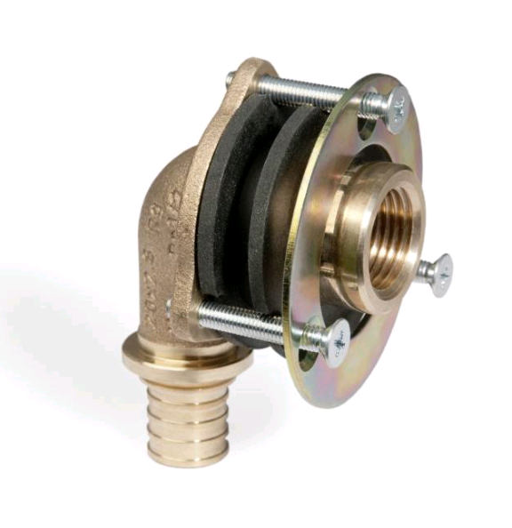 Угольник настенный REHAU RAUTITAN RX 20-1/2 внутренняя резьба 28 мм для гипсокартона 14563753001