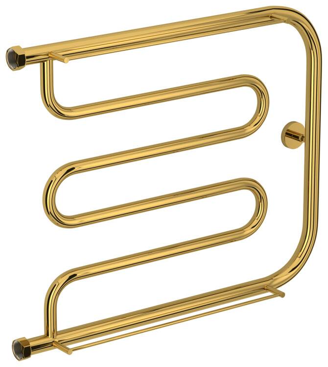 Полотенцесушитель водяной Сунержа Лира с 2 полками 650x500 мм золото 03-0012-5065