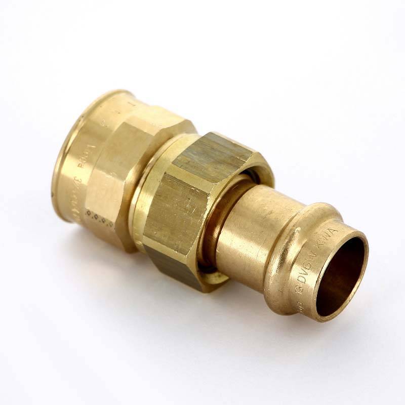 Муфта разъёмная пресс Viega Sanpress бронза 18x3/4 ВР 314910