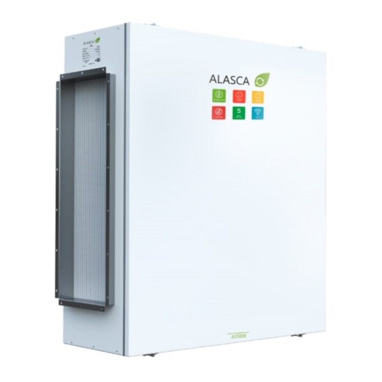 P5000ECW Pro, Вентиляционная установка Alasca P приточная   смес. узел, заслонки, датчики