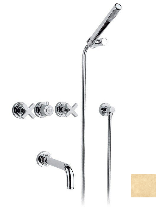 Встраиваемый смеситель для ванны и душа Nicolazzi M.Croce, Raw Brass 2203EXTOG27