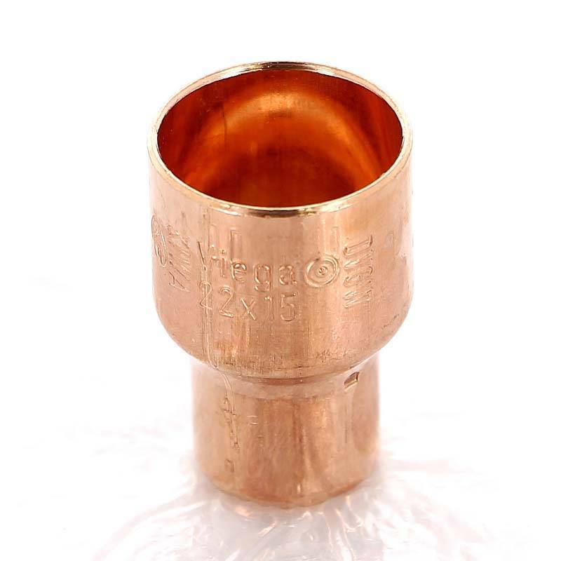 Муфта редукционная медная Viega 22х15 мм пайка 101565