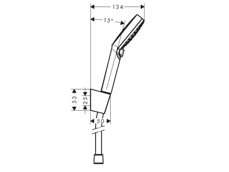 Душевой набор Hansgrohe Crometta Vario EcoSmart белый/хром 26693400