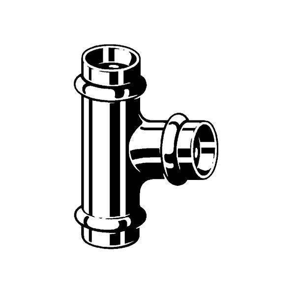 Тройник Viega Profipress с SC-Contur 22x22x18 мм 315030