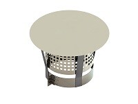 Дождевой колпак с искрозащитной сеткой Jeremias DW-FU 225 мм DW33A225