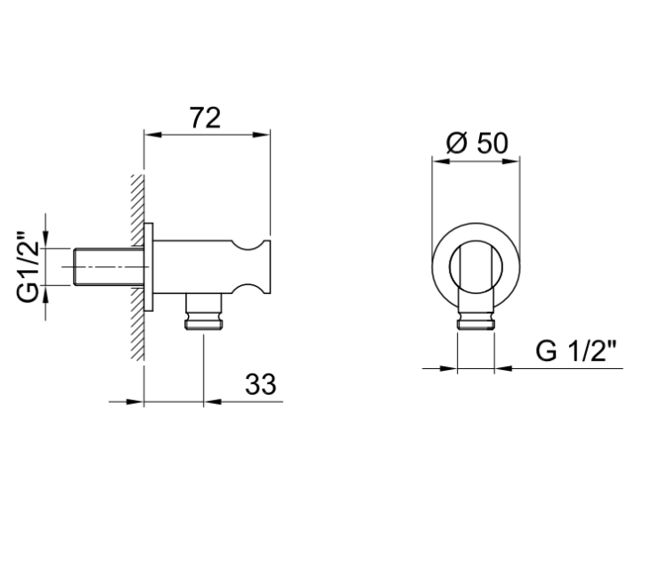 Шланговое подсоединение Fantini с держателем цвет Matt Copper PVD 91P99323