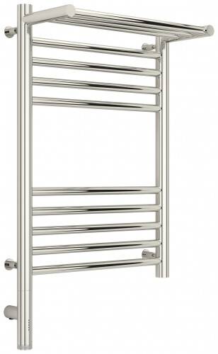 Полотенцесушитель электрический Сунержа Богема 3.0 с 1 полкой 400x600 мм МЭМ нижнее слева сталь 0058066040