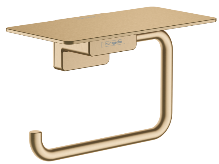 Держатель для туалетной бумаги Hansgrohe AddStoris с крышкой шлифованная бронза 41772140