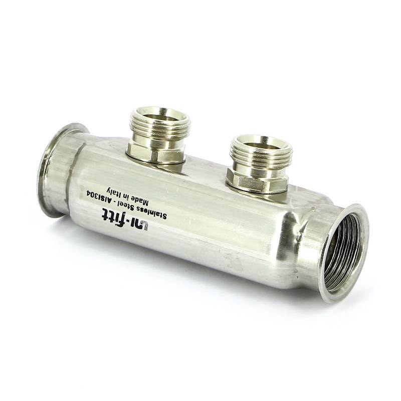 Коллектор из нержавеющей стали Uni-Fitt 1 2 выхода 3/4 EK 430I4302