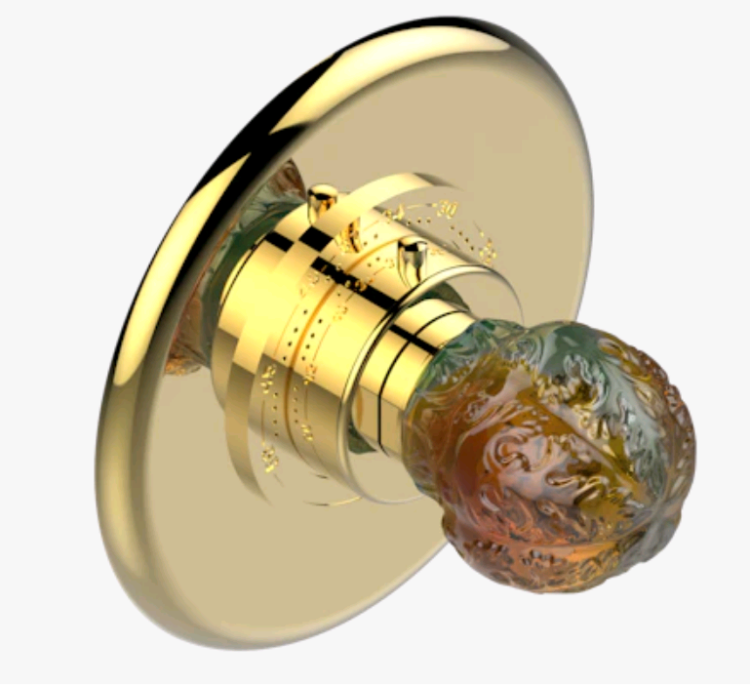 Смеситель для душа THG Paris Flore встраиваемый термостатический Light Gold U5AF3015EN16EM