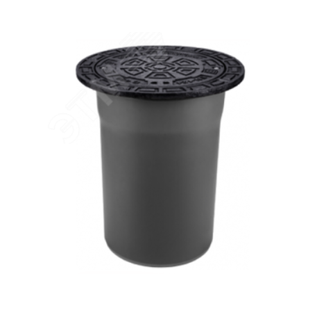 Телескопическая труба, Ostendorf, DN315 с чугунной крышкой (B125 - 12,5т с вентиляцией) в сборе (с манжетой)