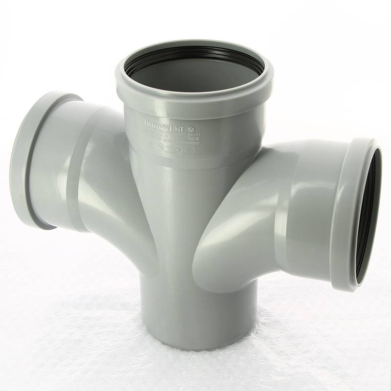 Тройник канализационный Ostendorf HT 110х90 мм 45° 115230