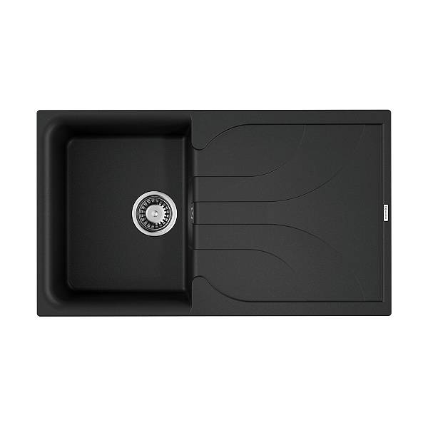 Кухонная мойка Omoikiri Yasugata 86-BL Tetogranit 86x50 см черный 4993868