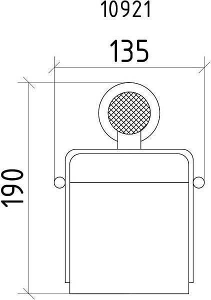 Держатель для туалетной бумаги подвесной Boheme Royal Cristal золото 10921-G-B
