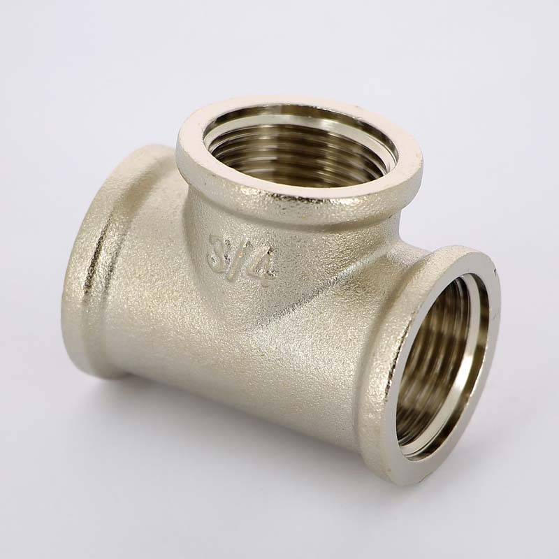 Тройник никелированный Uni-Fitt 3/4 ВР-ВР-ВР 615N3330