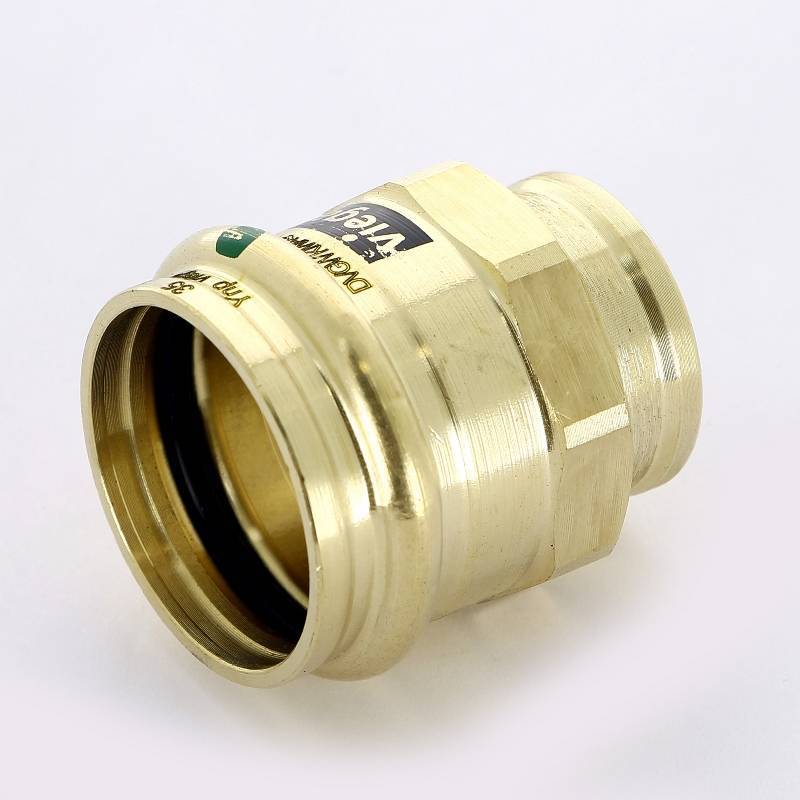 Муфта переходная пресс-В Viega Sanpress бронза 35х3/4 357542