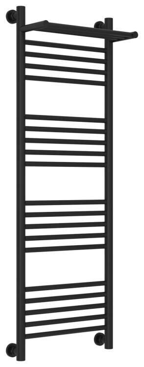 Полотенцесушитель водяной Сунержа Богема с 1 полкой 400х1200 мм черный матовый 31-0223-1240