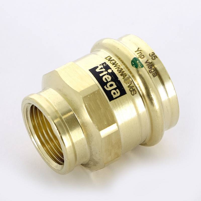 Муфта переходная пресс-В Viega Sanpress бронза 35х3/4 357542