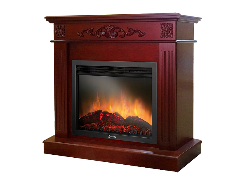 Портал для электрокамина Firelight Noce 30 шпон красное дерево 1104159