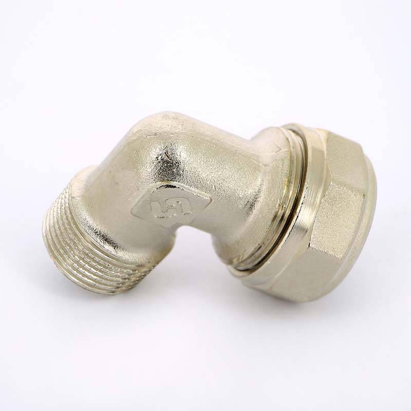 Угол обжимной никелированный Uni-Fitt 26х3/4 наружная резьба 665N8300