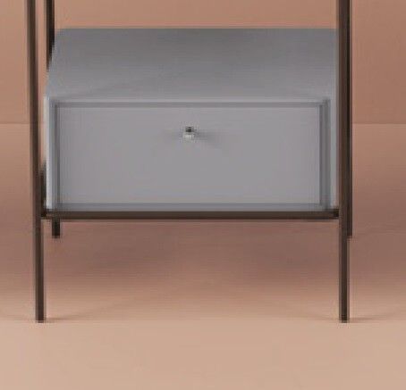 Ящик выдвижной Artceram Fuori scala для металлической консоли 50,6x35,5x22 см цвет platinum ACM03952