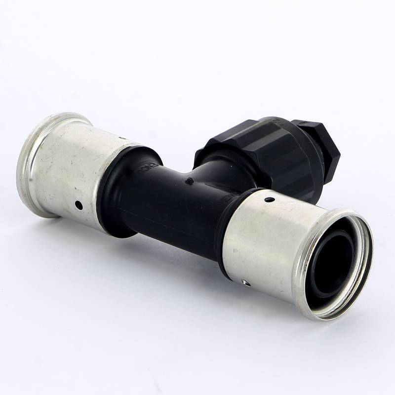 Тройник пресс с внутренней резьбой Henco PVDF 20х3/4х20 мм 13PK-200520