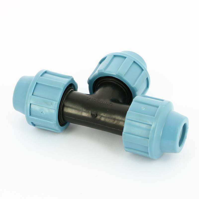 Тройник обжимной для ПНД труб Unidelta 16 мм 1005016000