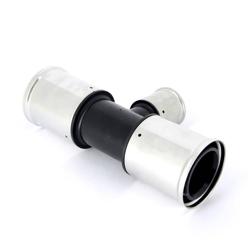 Тройник пресс PVDF Henco 63х40х63 мм 10PK-634063