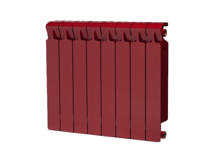 Радиатор биметаллический RIFAR Monolit 500 8 секций боковое подключение бордо R-MN-500-08 RAL 3011