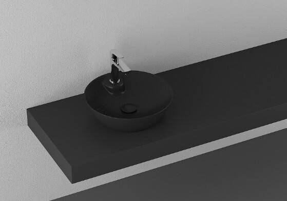 Раковина ISVEA SistemaY Soft 450х450х120 мм черная матовая 10SY65045SV2N