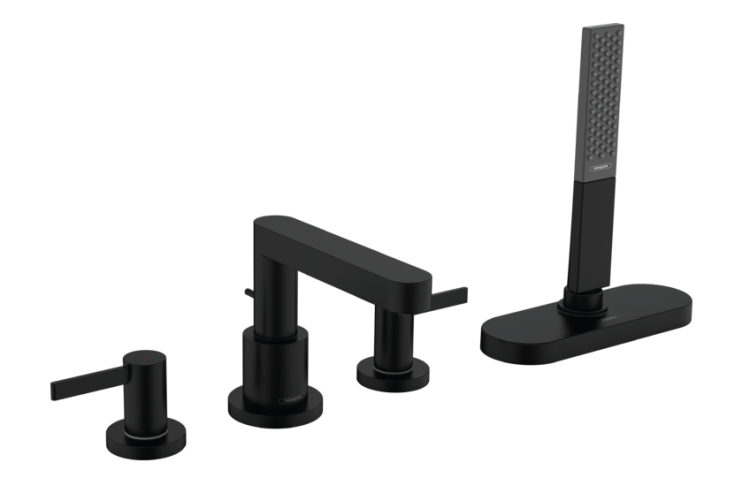 Смеситель для ванны Hansgrohe Finoris скрытого монтажа черный матовый 76444670