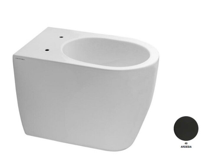Унитаз напольный Scarabeo Moon 360x545x420 мм безободковый цвет Ardesia 5522/CL 49