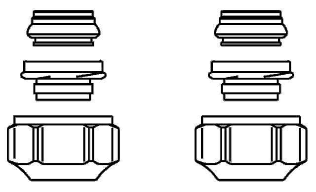 Набор со стяжным кольцом Oventrop Ofix CEP 15 мм G 3/4 2 шт 1016843