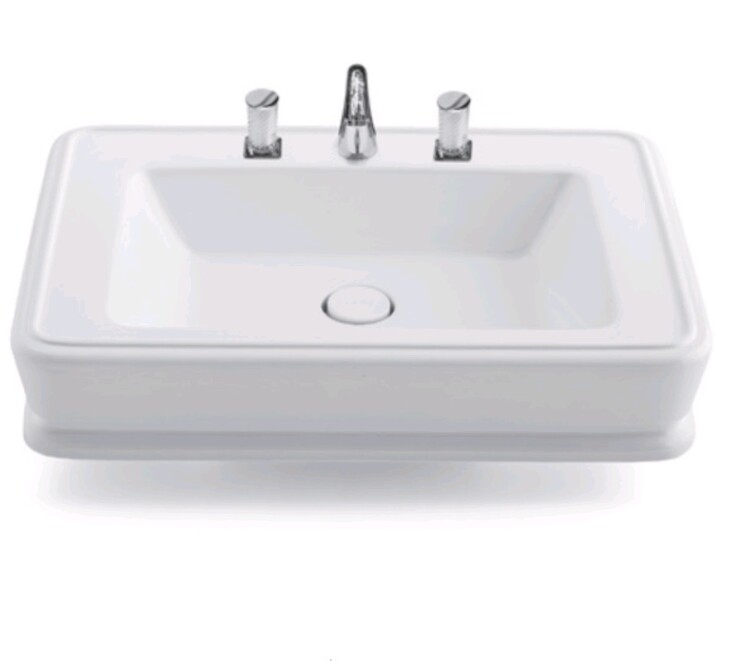 Раковина Oasis 880х470х130 мм 3 отверстия для смесителя 0LVBSPR00000002