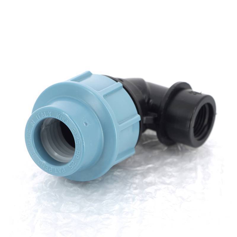 Угольник обжимной Unidelta Deltone 25х1/2 внутренняя резьба для ПНД труб 1009025002