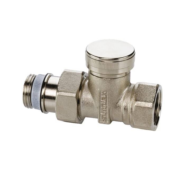 Вентиль ручной Oventrop HR прямой 1/2 ВР никелированный 1190304