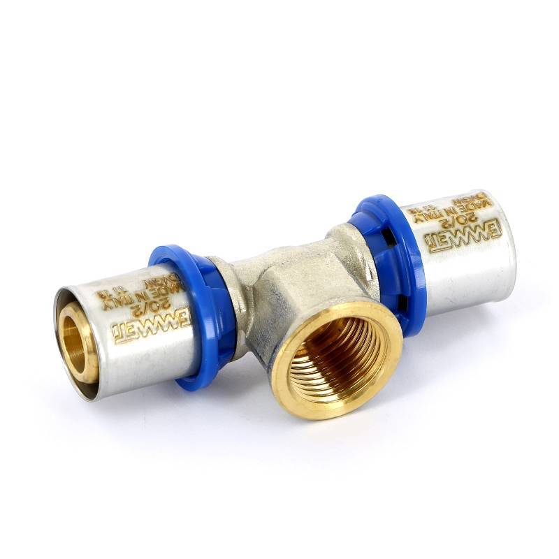 Тройник пресс-В Emmeti 20x1/2x20 мм 28101404