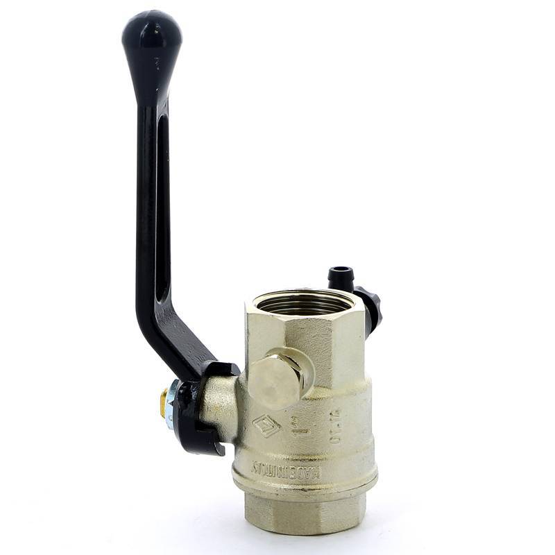 Кран шаровой Bugatti OREGON ВВ с заглушкой и дренажным вентилем рычаг 1 03300029