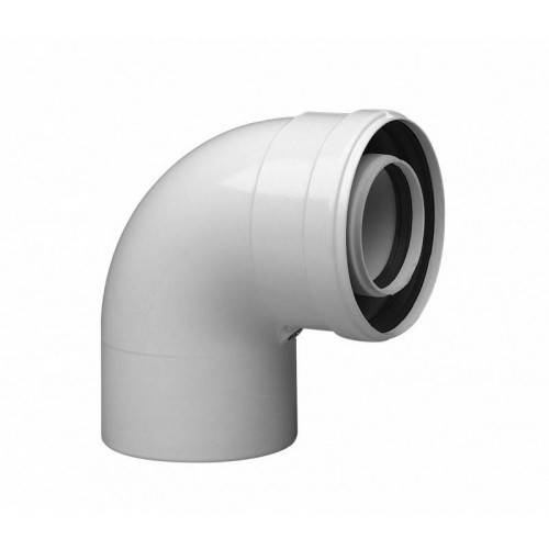 Колено 87° De Dietrich 100 мм алюминий 84887629