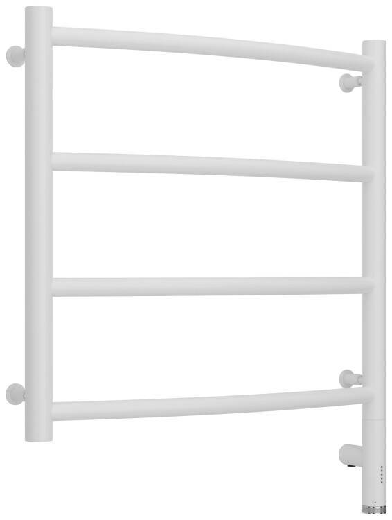 Полотенцесушитель электрический Сунержа Галант 3.0 500x500 мм МЭМ нижнее справа белый матовый 3058015050
