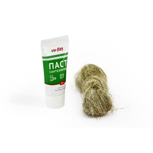 Набор для герметизации резьбовых соединений Uni-Fitt лен 14 г и паста 20 г 699S2014