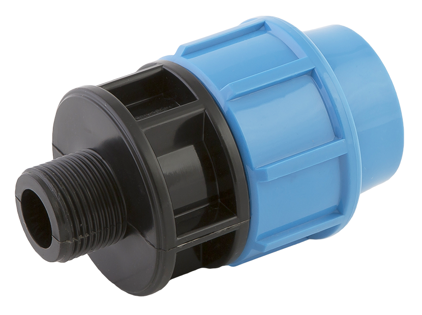 Муфта ПНД ДЖИЛЕКС переходная с наружной резьбой 20х3/4 1029619