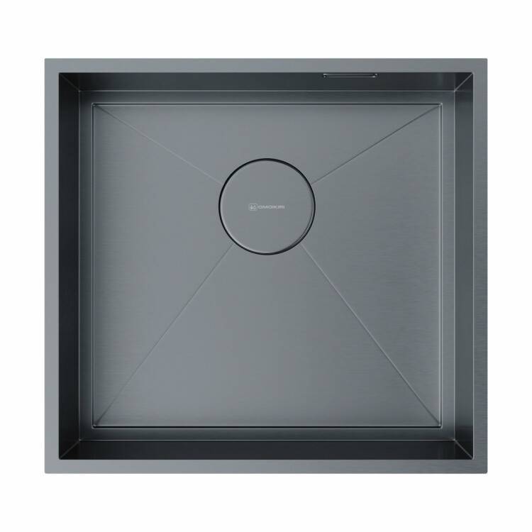 Кухонная мойка OMOIKIRI Kasen 48-GM вороненая сталь 4997058