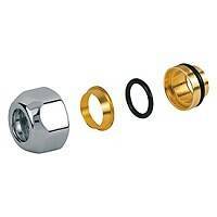 Переходник для трубы Giacomini T178C 16x16 мм хром T178CX018