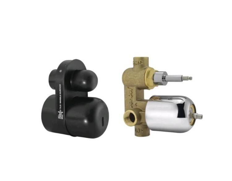 Внутренняя часть смесителя для душа Jaquar на 2 потребителя ALD-CHR-079