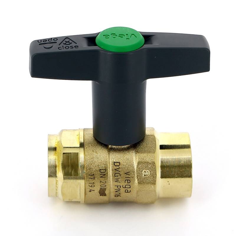 Кран шаровой Viega Easytop 3/4 ВВ бронза SC-Contur Т-образная ручка 746834