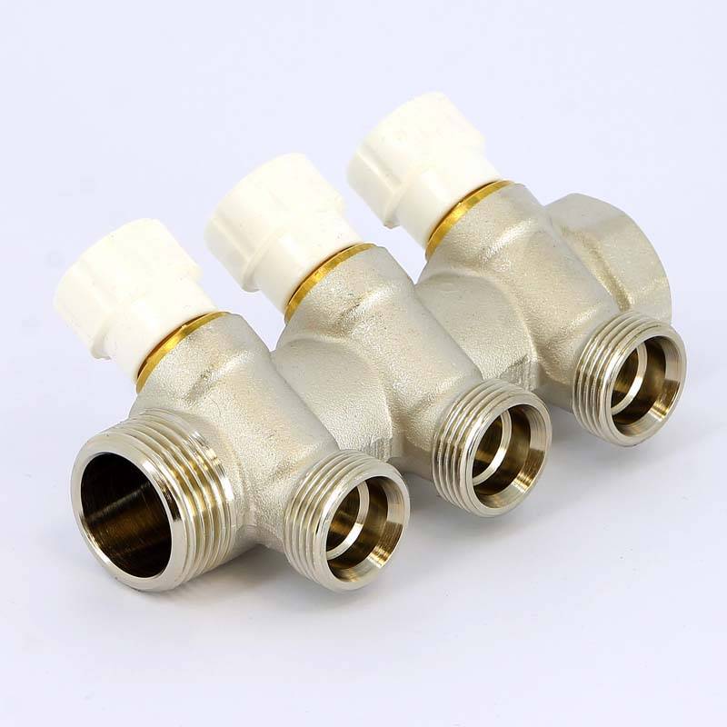 Коллектор никелированный Uni-Fitt 1 НВ 3 выхода 3/4 EK 40 мм 406N4330