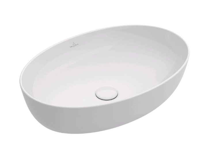 Раковина накладная Villeroy & Boch Artis 610х410х125 мм альпийский белый 41986101