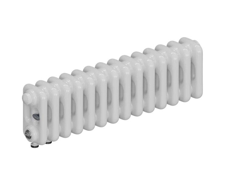 Радиатор трубчатый RIFAR TUBOG VENTIL 3018 9 секций нижнее подключение DV1 RAL 9016 3018-09-DV1